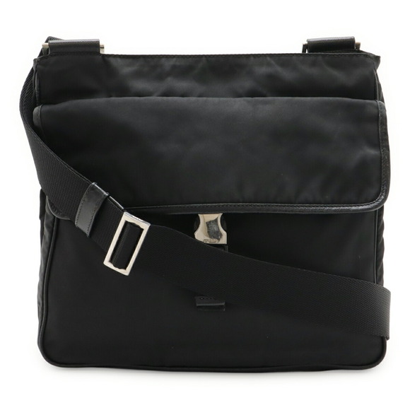 PRADA Black Leather Shoulder Bag - Picture 1 of 10